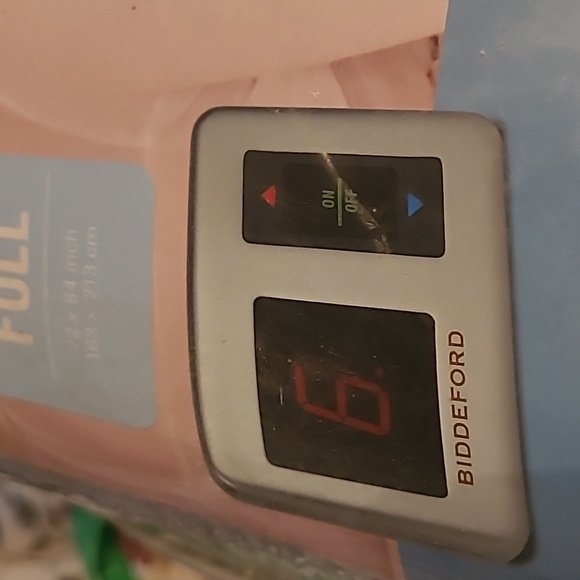 Biddeford heated blue microplush blanket Sz Full with controller - Picture 4 of 7